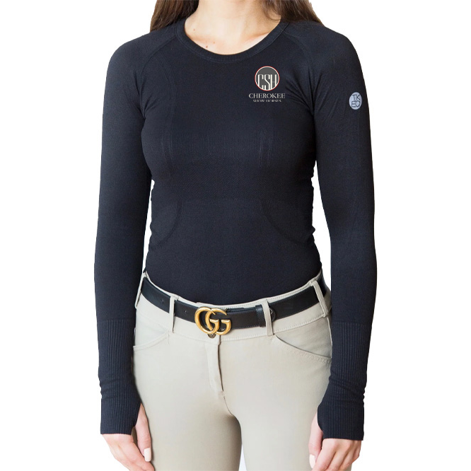 Cherokee Show Horses Women's TKEQ 'Kennedy' Seamless Long Sleeve