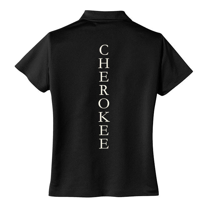 Cherokee Show Horses Women's Nike Tech Dri-FIT Classic Polo with Design on Back