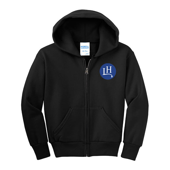 Leavitt Hill Youth Port & Company Fleece Zip-Up Hoodie