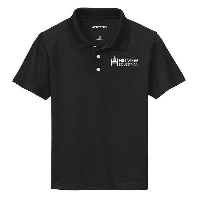 Hillview Equestrian Youth Sport-Tek UV Micropique Polo