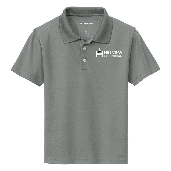 Hillview Equestrian Youth Sport-Tek UV Micropique Polo