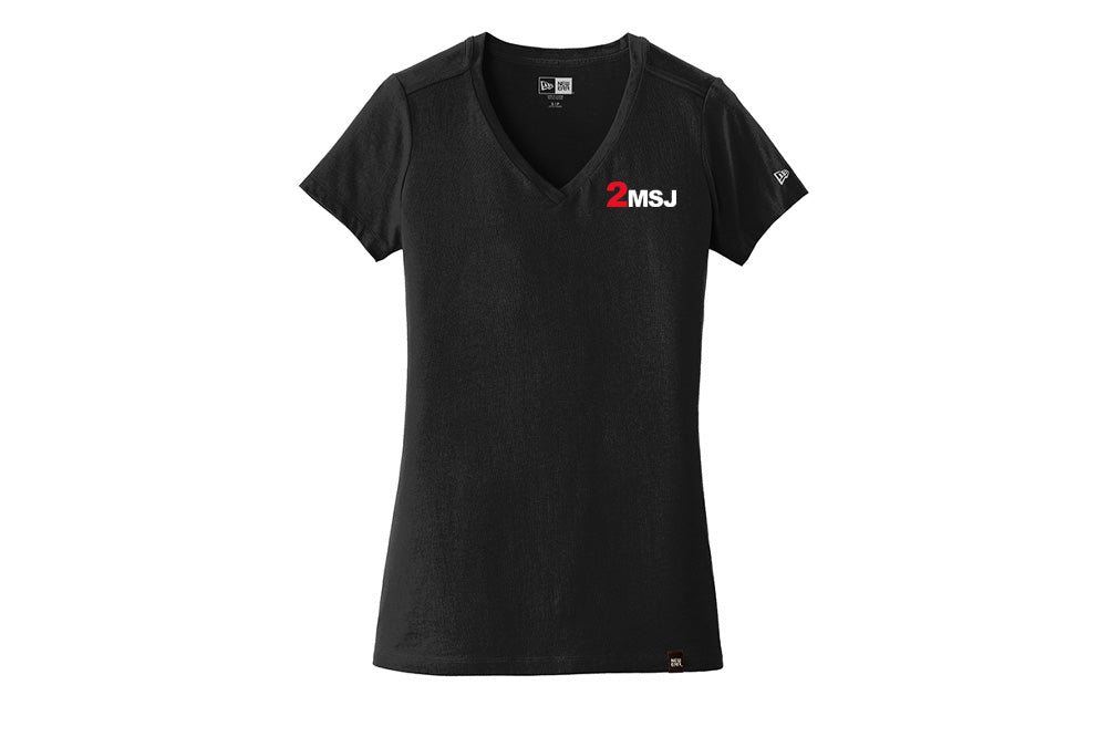 2 Mutch Women's New Era Heritage Blend V-Neck Tee
