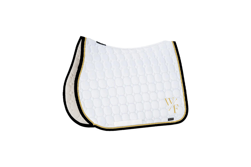 Wanderlust Farm White Equiline Custom Jumping Show Pad