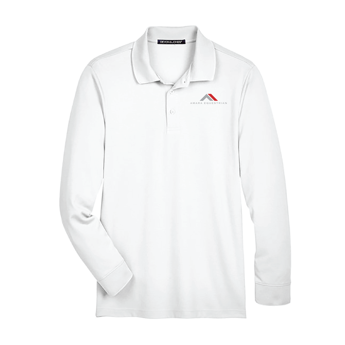 Amara Equestrian Men's Devon & Jones Long Sleeve Performance Polo