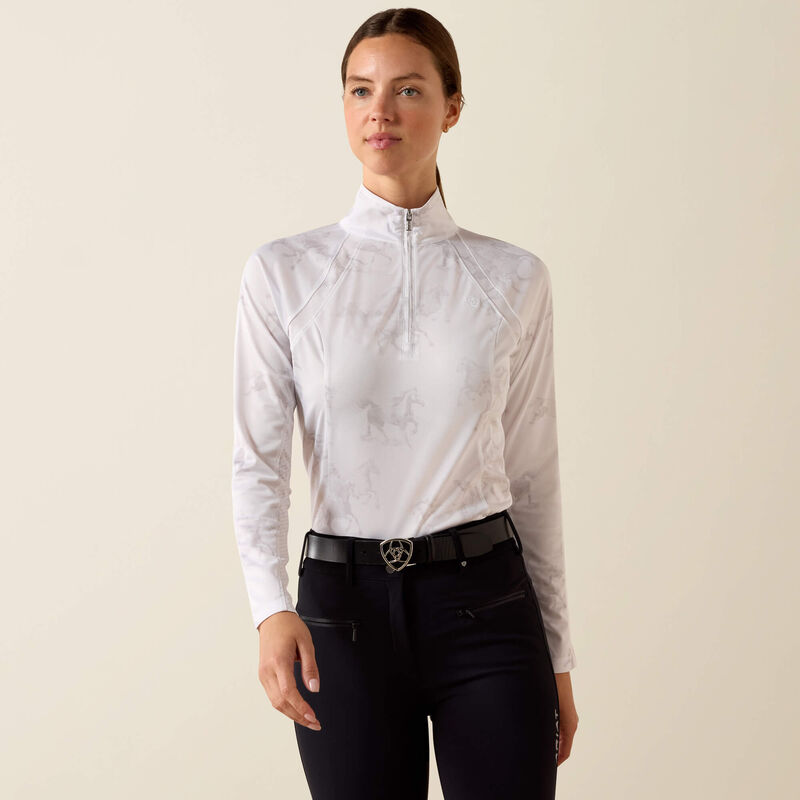 Women's Ariat Sunstopper 1/4 Zip Baselayer