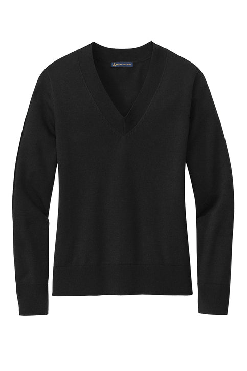 Women’s Brooks Brothers Cotton Stretch V-Neck Sweater