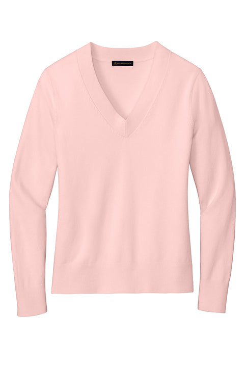 Women’s Brooks Brothers Cotton Stretch V-Neck Sweater