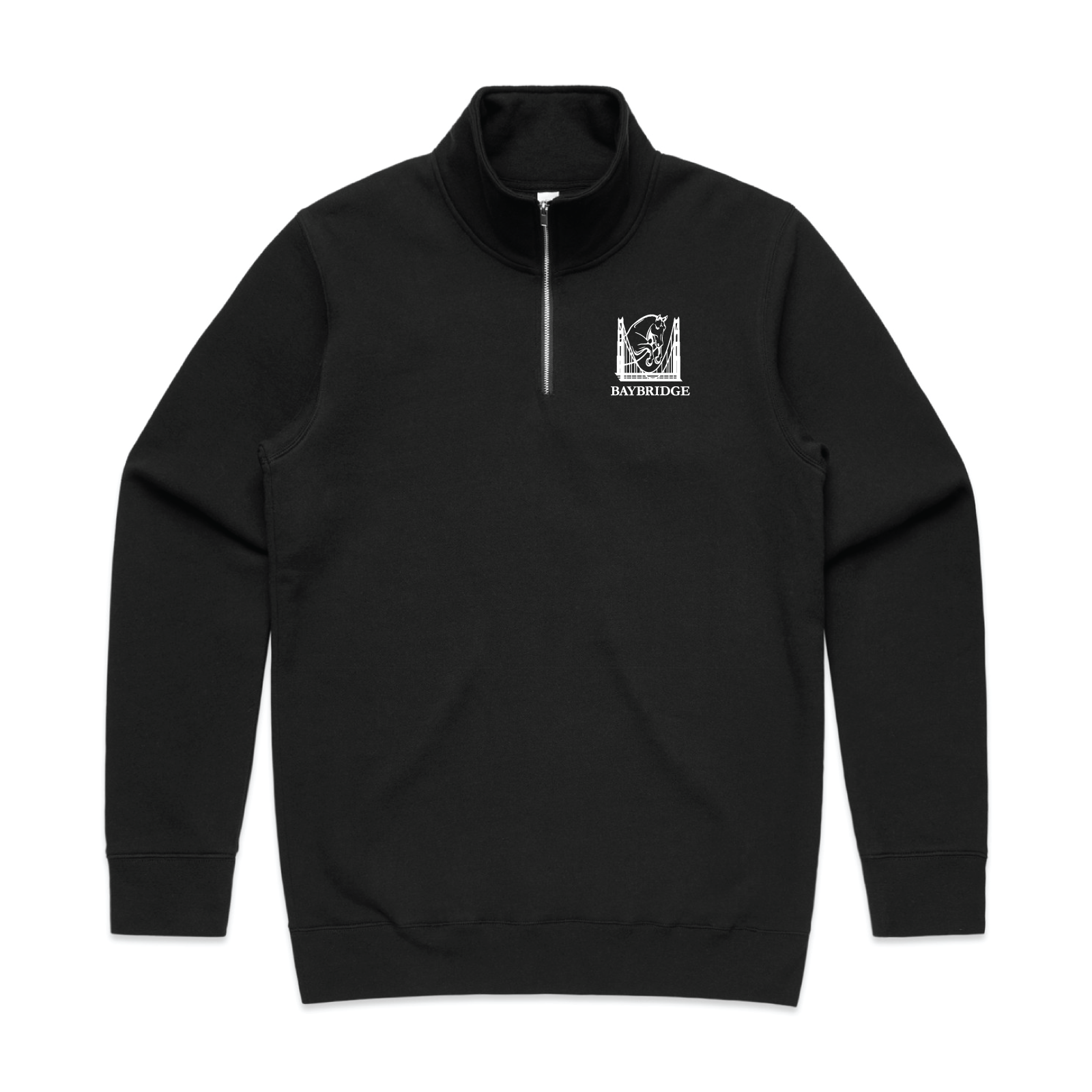 Bay Bridge Hunter Jumper Men's AS Colour Stencil Half Zip Crew