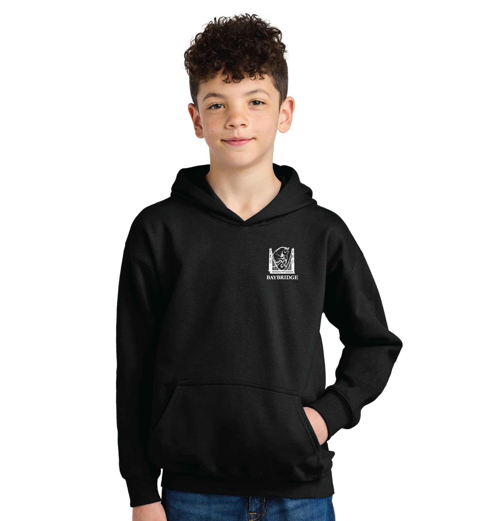 Bay Bridge Hunter Jumper Youth Softstyle Pullover Fleece Hoodie