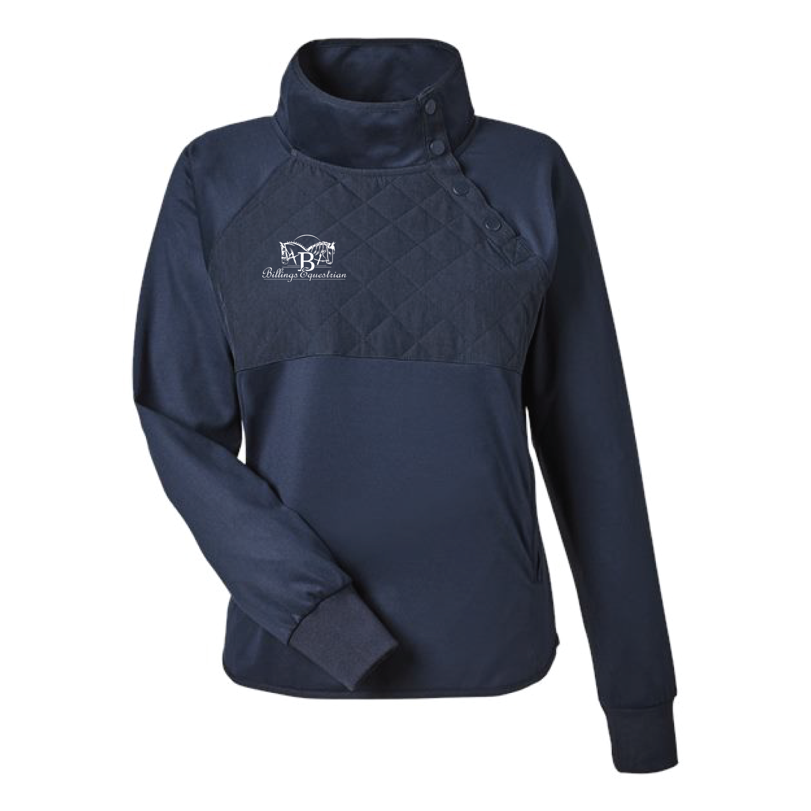 Billings Equestrian Women's Swannies Ellis Snap Neck Pullover
