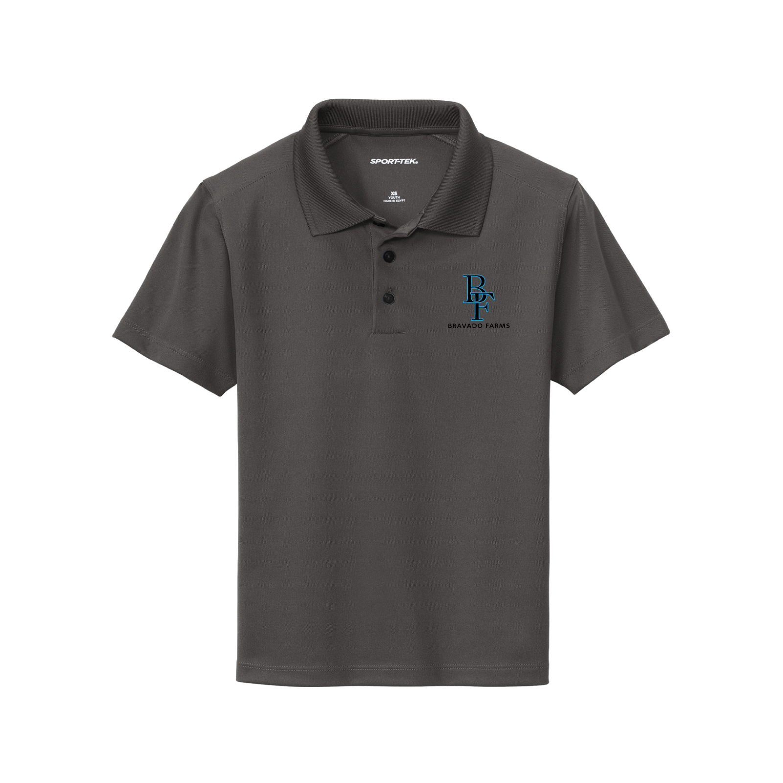 Bravado Farms Youth Sport-Tek UV Micropique Polo