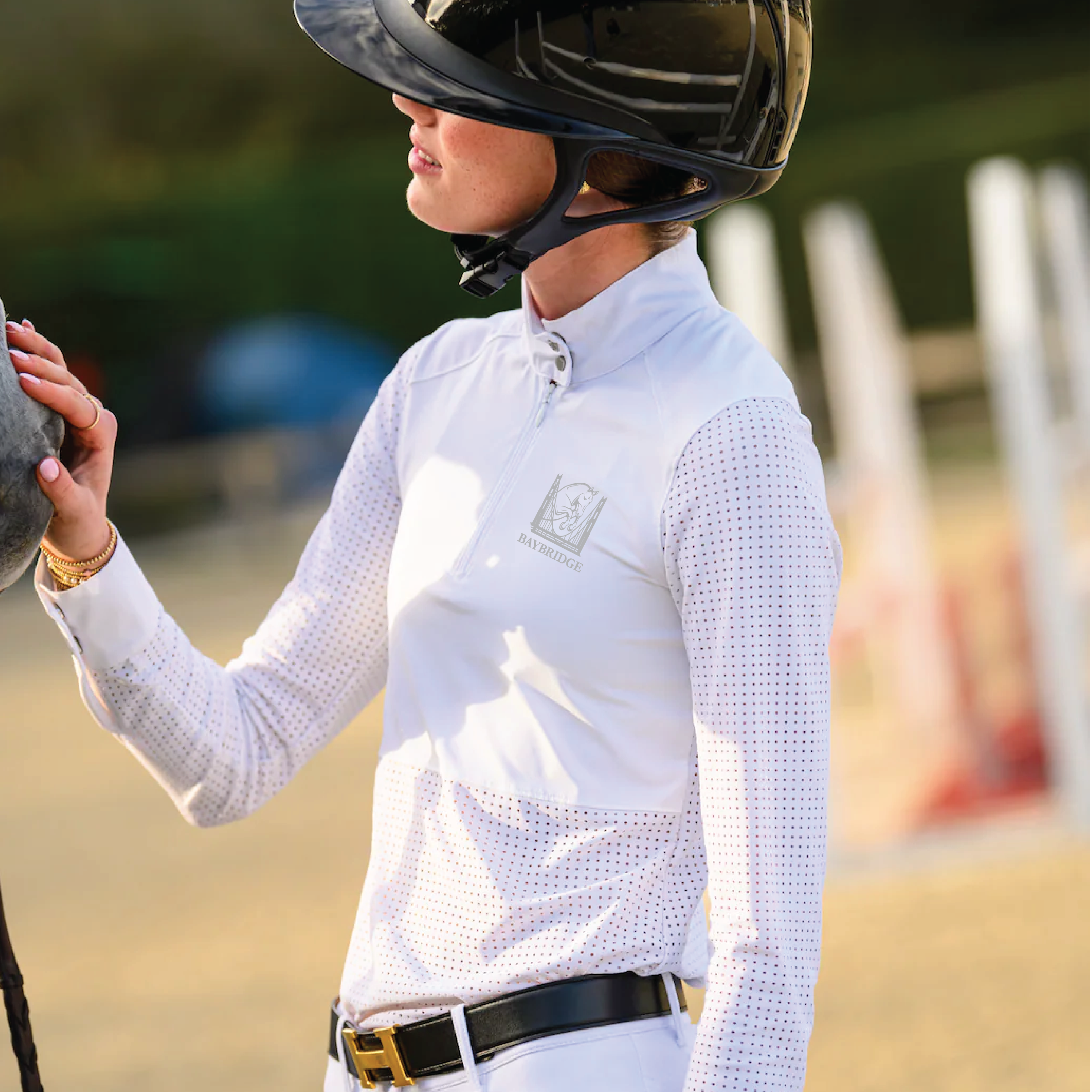Baybridge Hunter Jumpers Women's Euphoric Equestrian Kloud Long Sleeve Competition Top