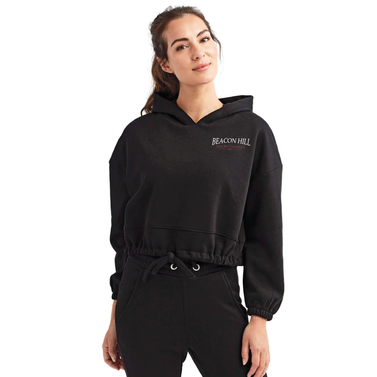 Beacon Hill Women's TriDri Cropped Maria Hooded Sweatshirt