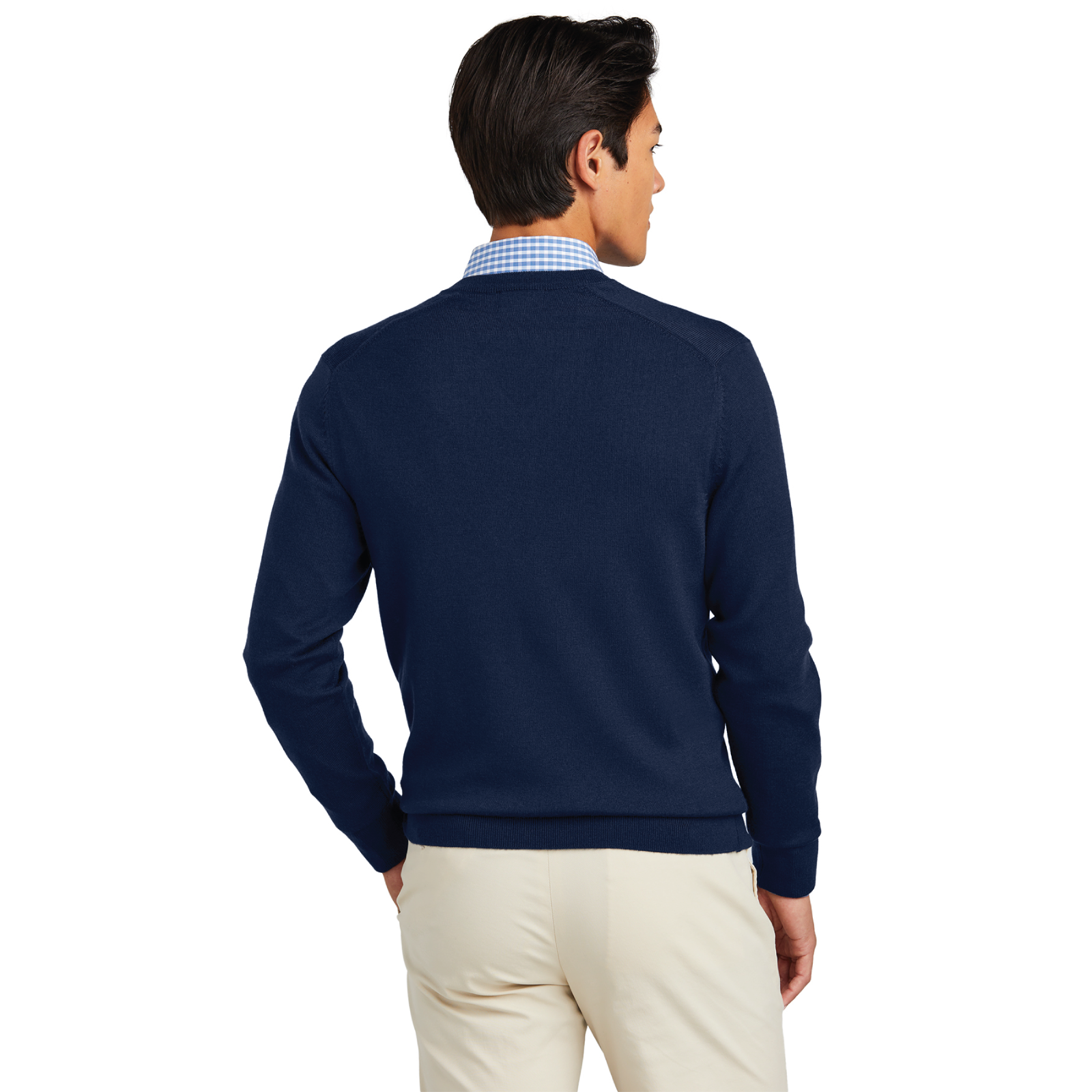 Balmoral Men's Brooks Brothers Washable Merino Wool V-Neck Sweater