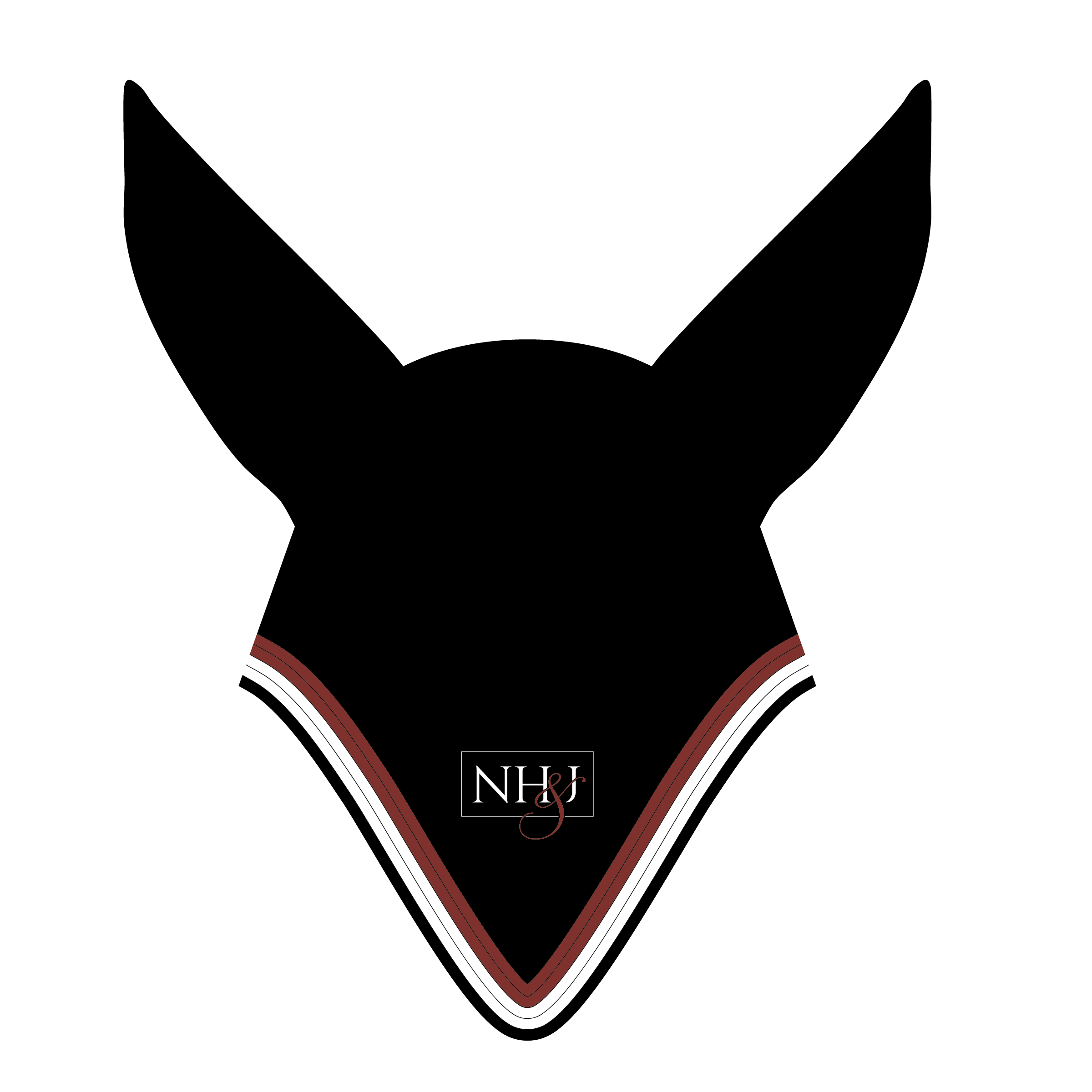 Noble Jumpers Talisman Tie-Down Jumping Bonnet with NO Rhinestones