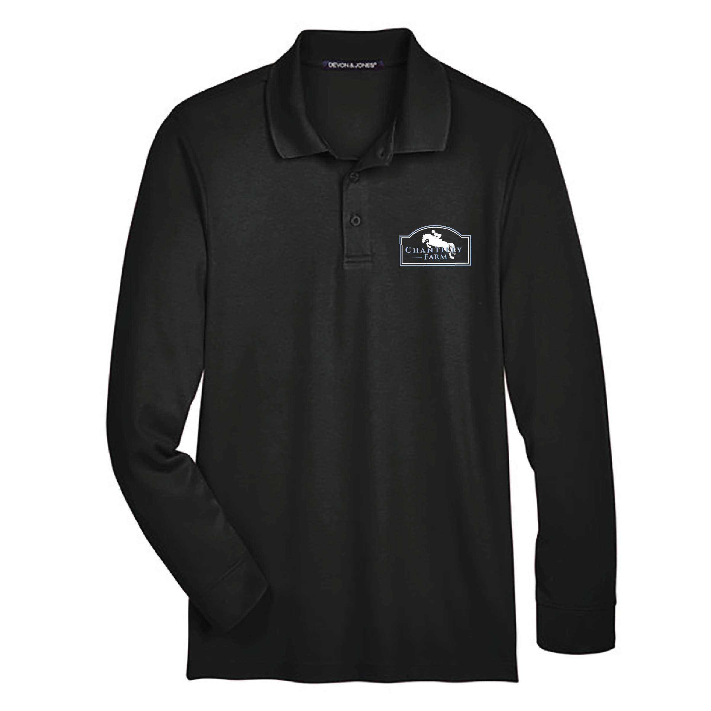 Chantilly Farm Men's Devon & Jones Long Sleeve Performance Polo