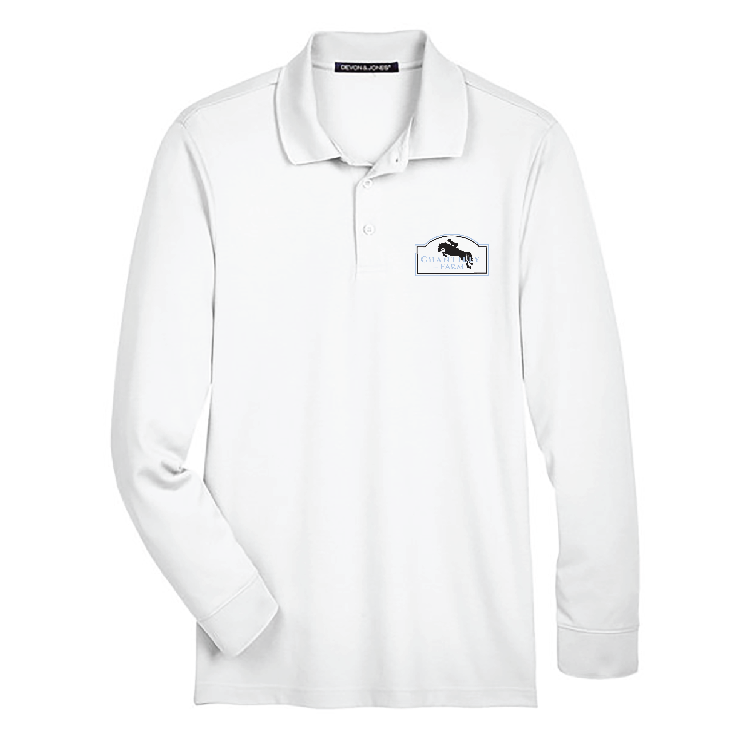 Chantilly Farm Men's Devon & Jones Long Sleeve Performance Polo