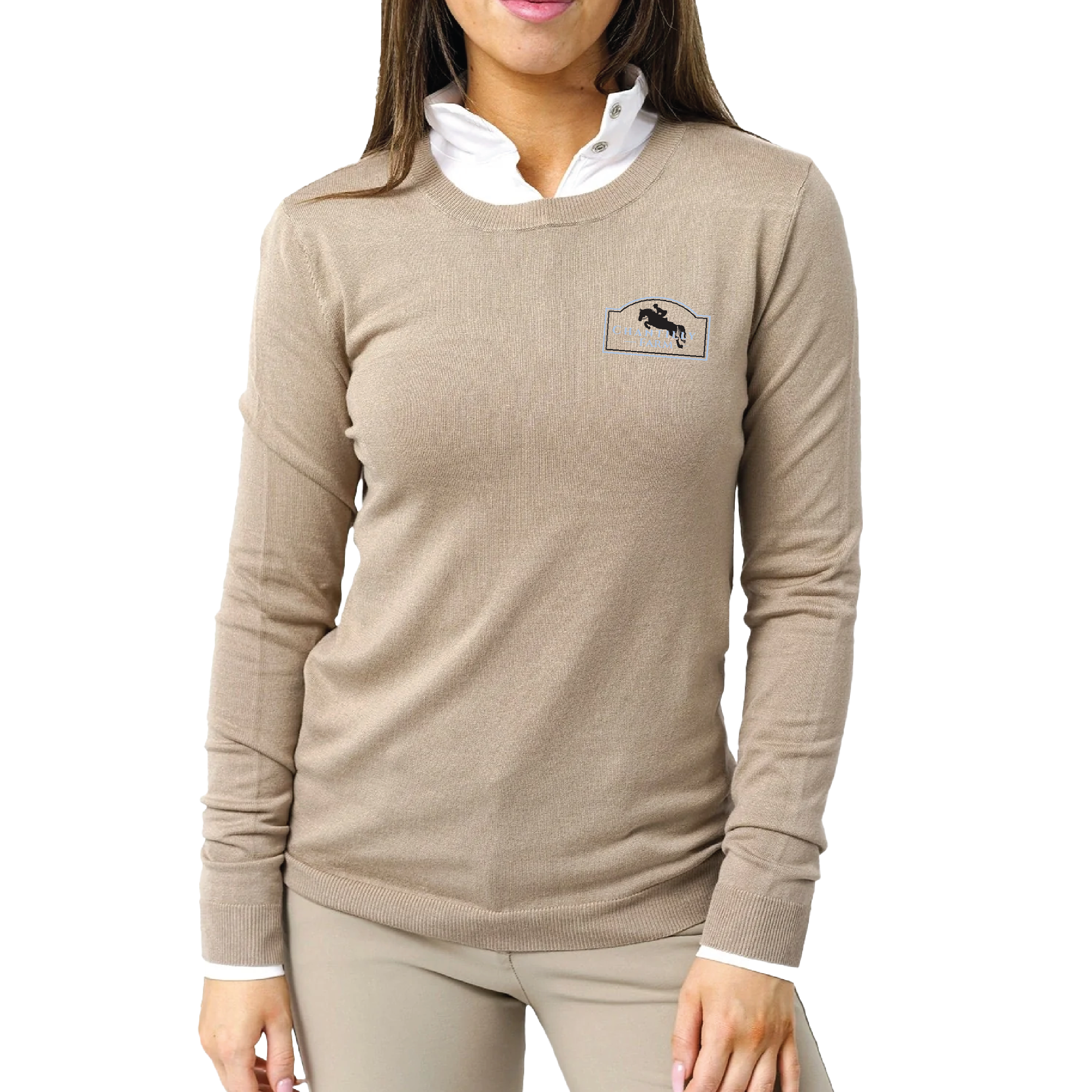 Chantilly Farm Women's TKEQ Essential Crewneck Sweater