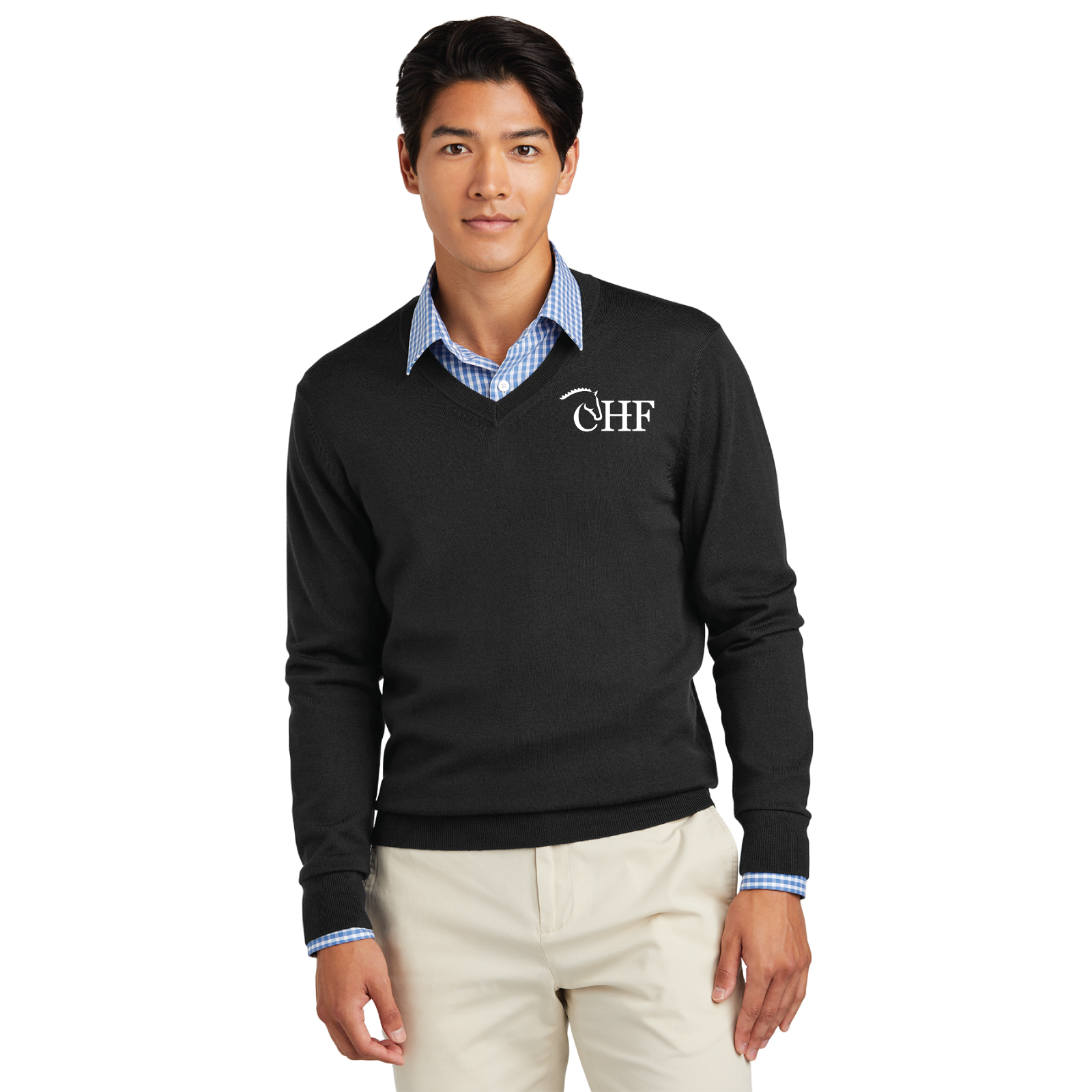 CHF Men's Brooks Brothers Washable Merino Wool V-Neck Sweater