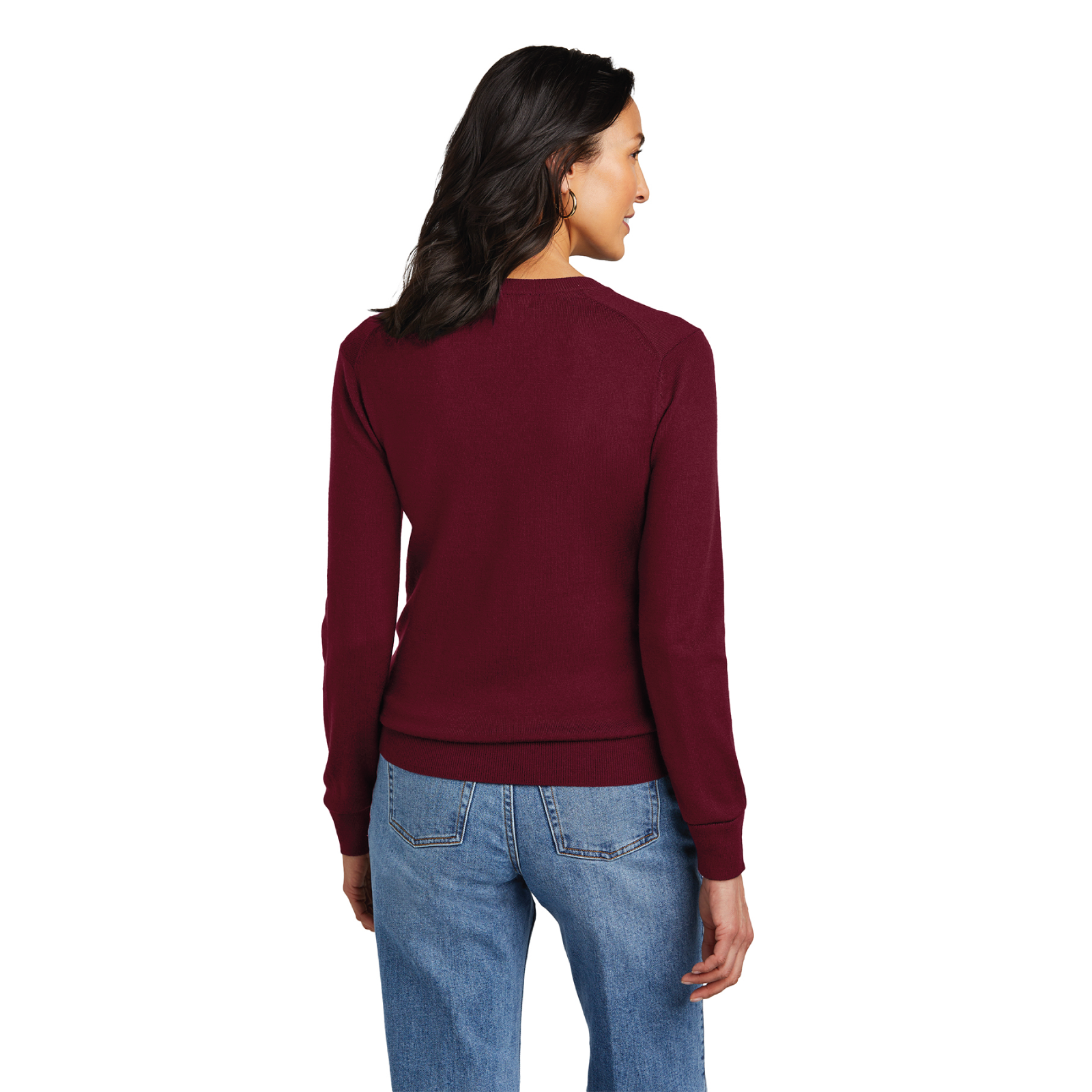 Copper Hill Farm Women's Brooks Brothers Washable Merino Wool V-Neck Sweater