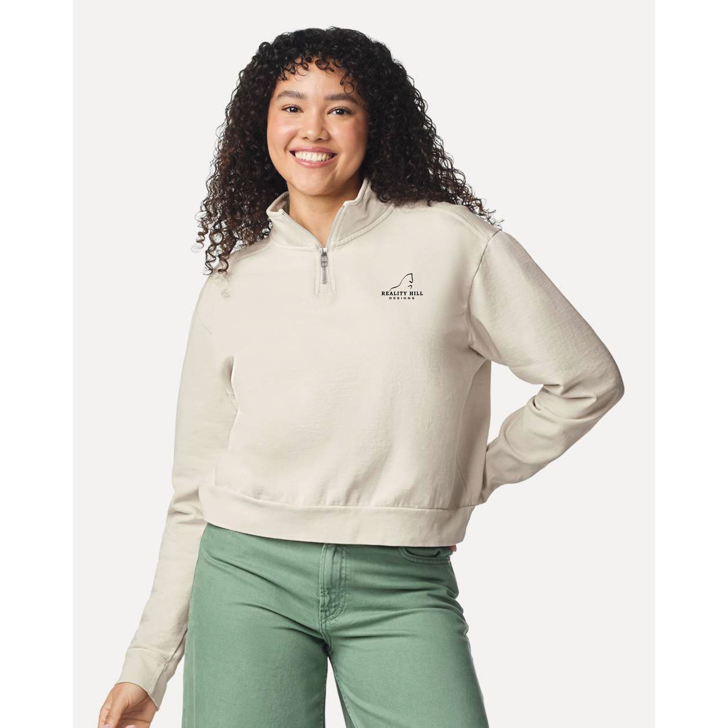 Women's Comfort Colors Mid Length Quarter Zip