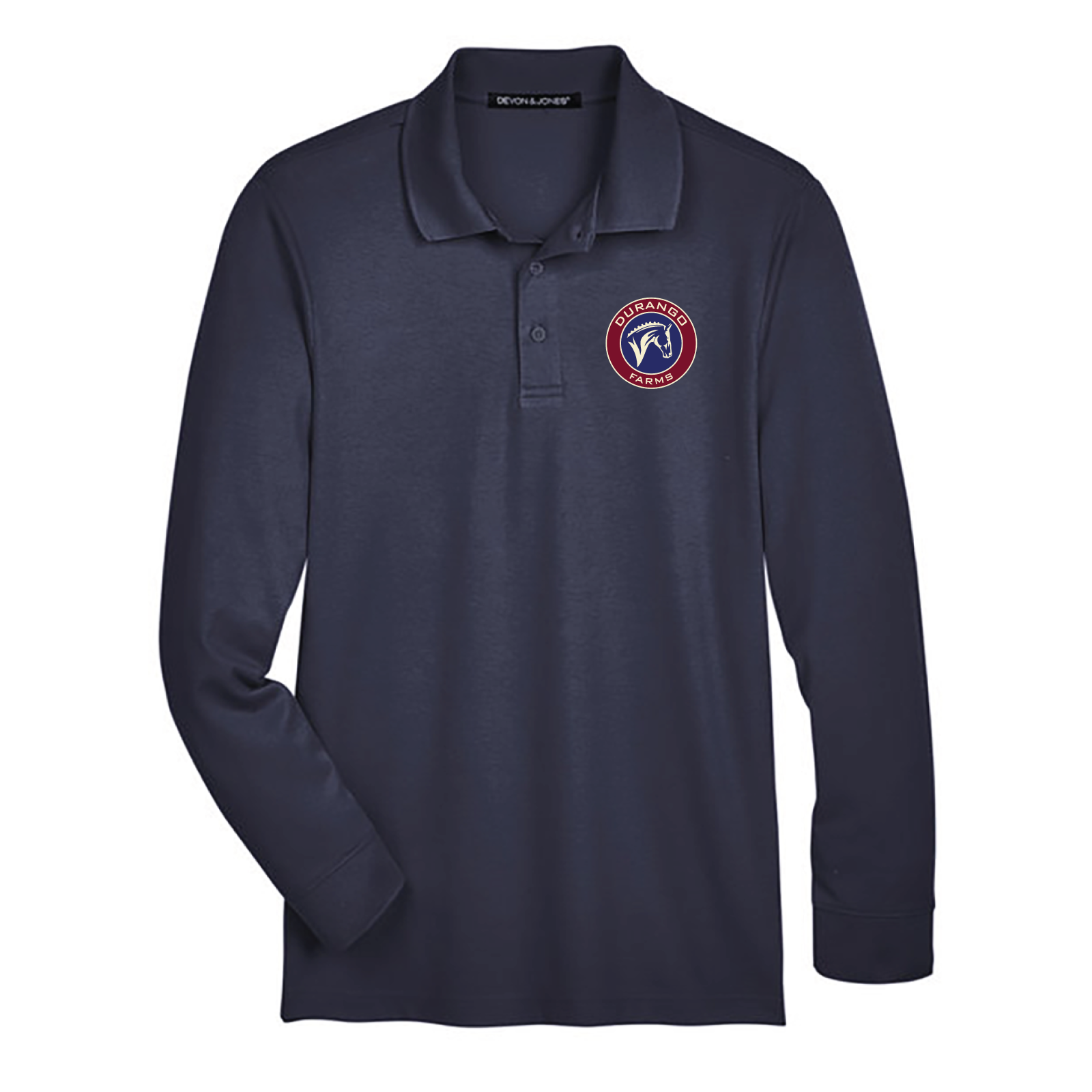 Durango Farms Men's Devon & Jones Long Sleeve Performance Polo
