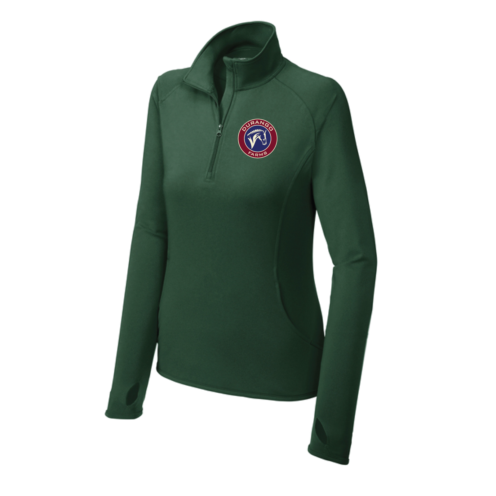 Durango Farms Women's Sport-Tek Sport-Wick Stretch 1/4 Zip Pullover
