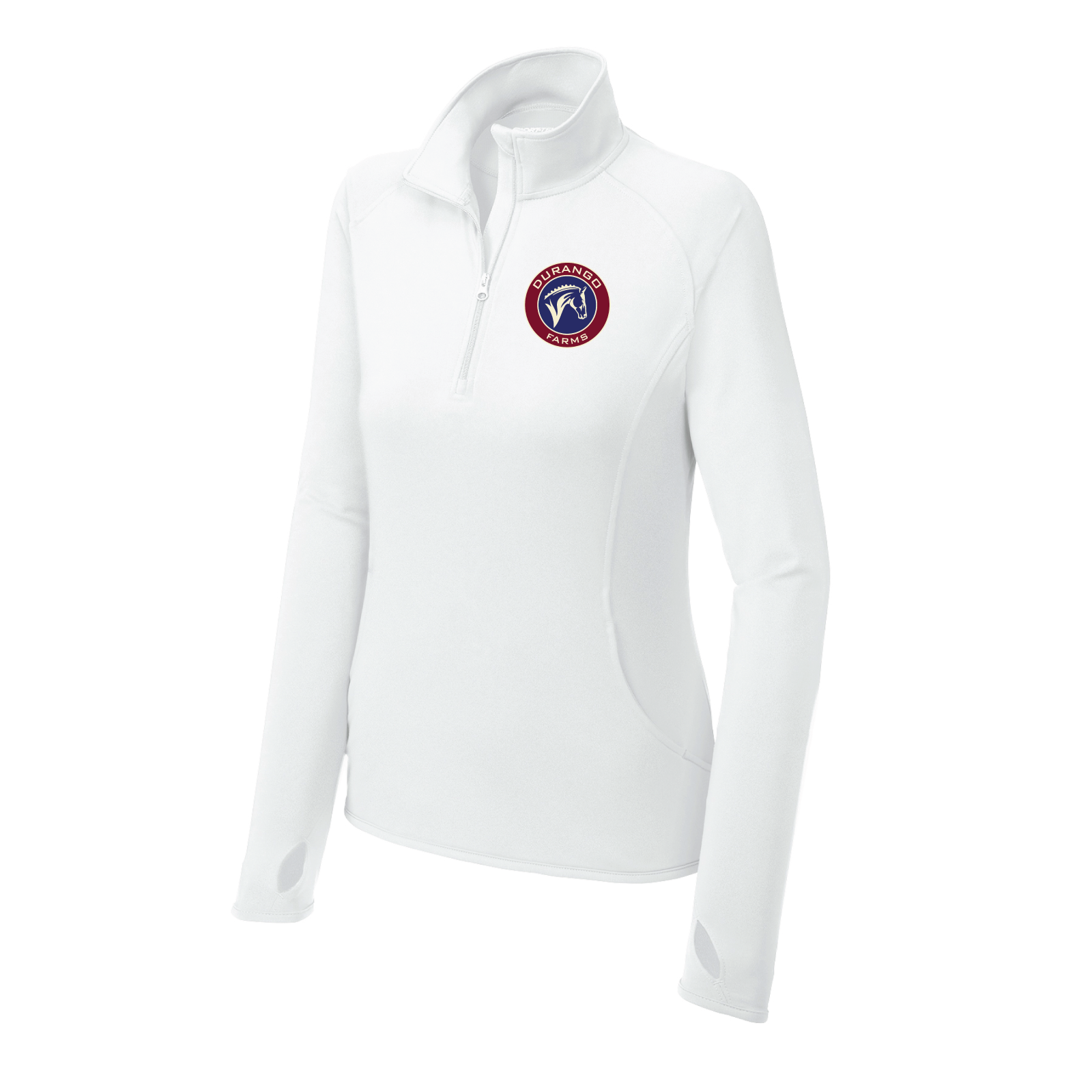 Durango Farms Women's Sport-Tek Sport-Wick Stretch 1/4 Zip Pullover