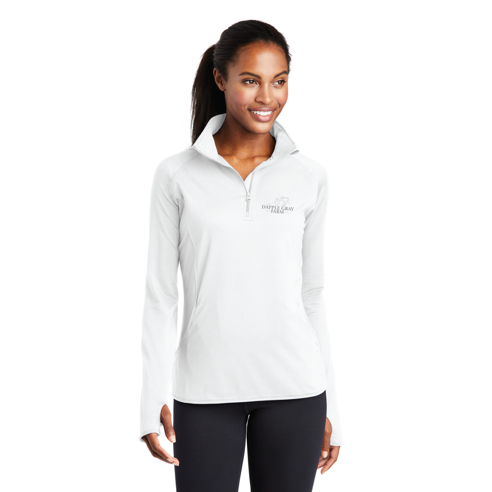Dapple Gray Farm Women's Sport-Tek Sport-Wick Stretch 1/4 Zip Pullover