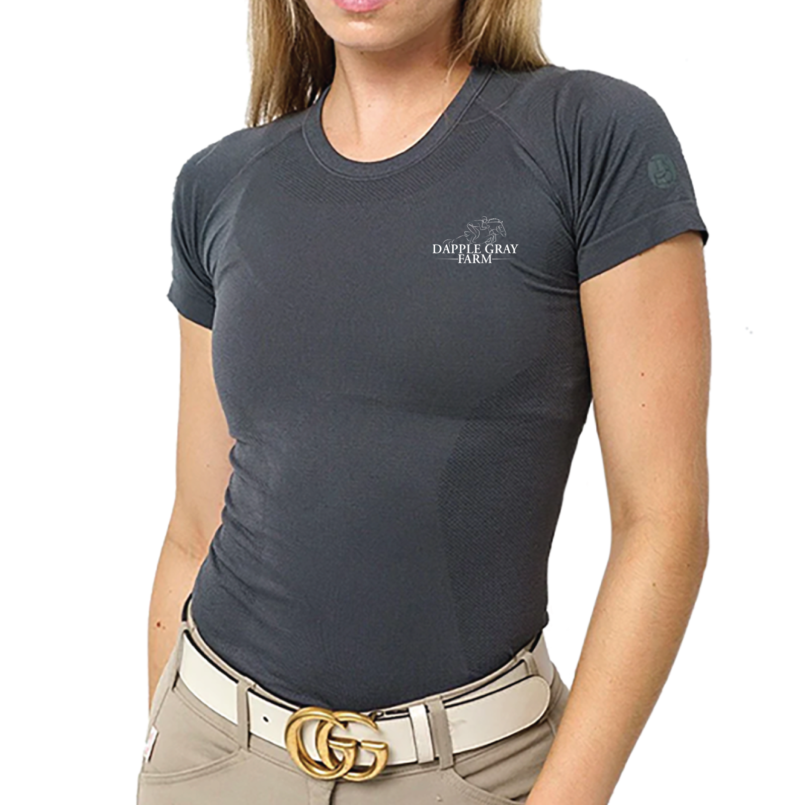 Dapple Gray Farm Women's TKEQ 'Kennedy' Seamless Short Sleeve Shirt