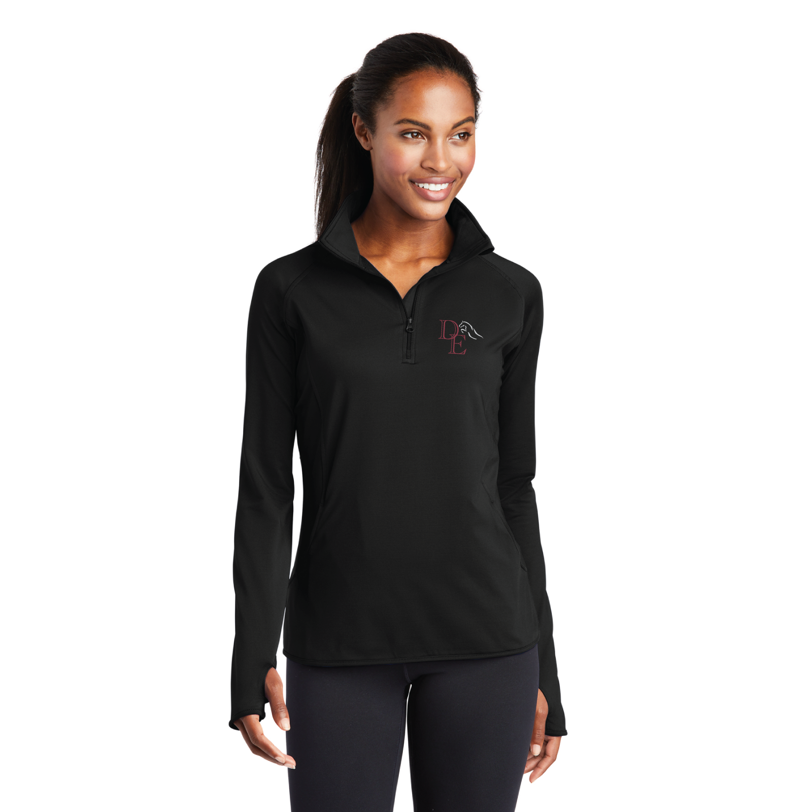 Delacreme Equestrian Women's Sport-Tek Sport-Wick Stretch 1/4 Zip Pullover