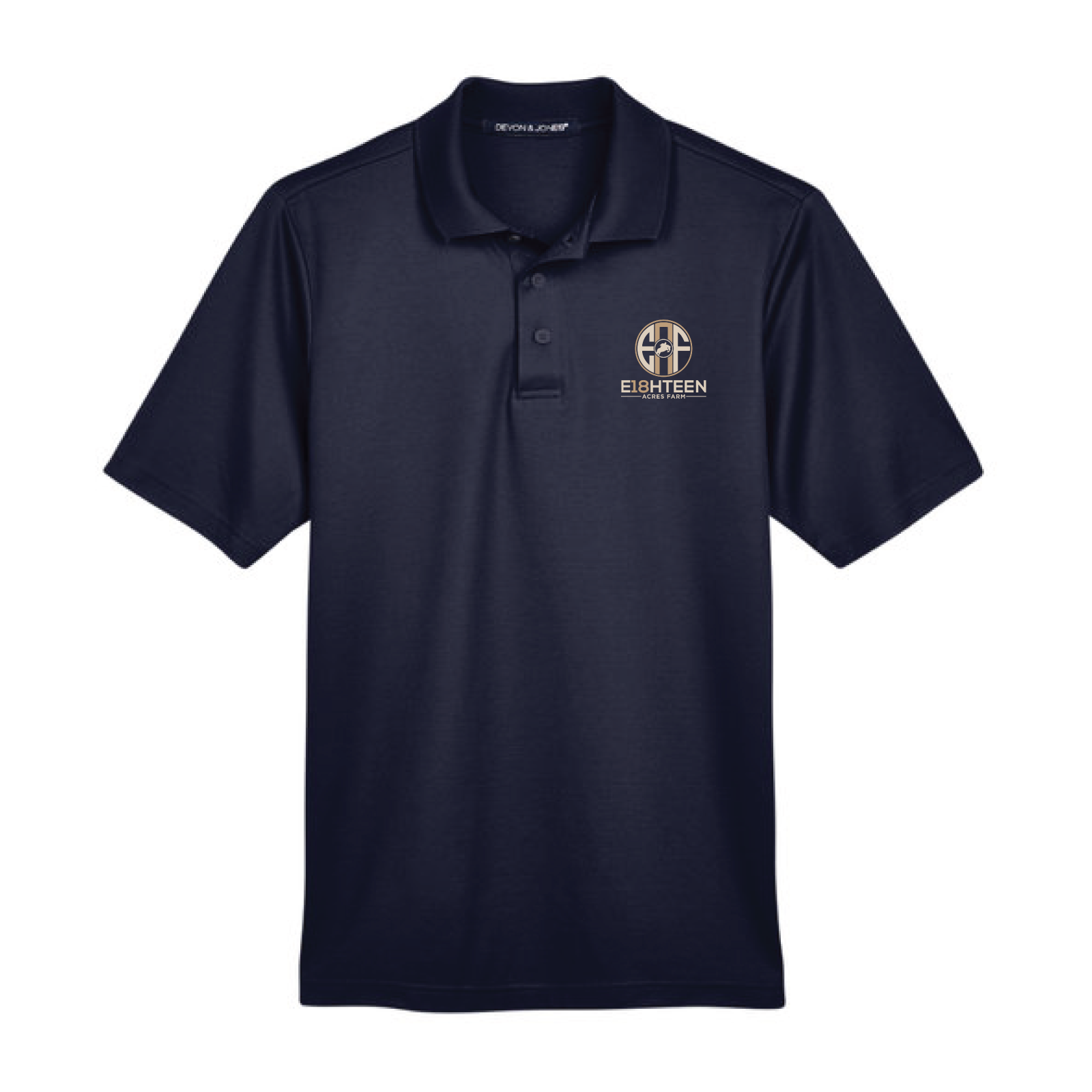 Eighteen Acres Farm Men's Devon & Jones Performance Polo