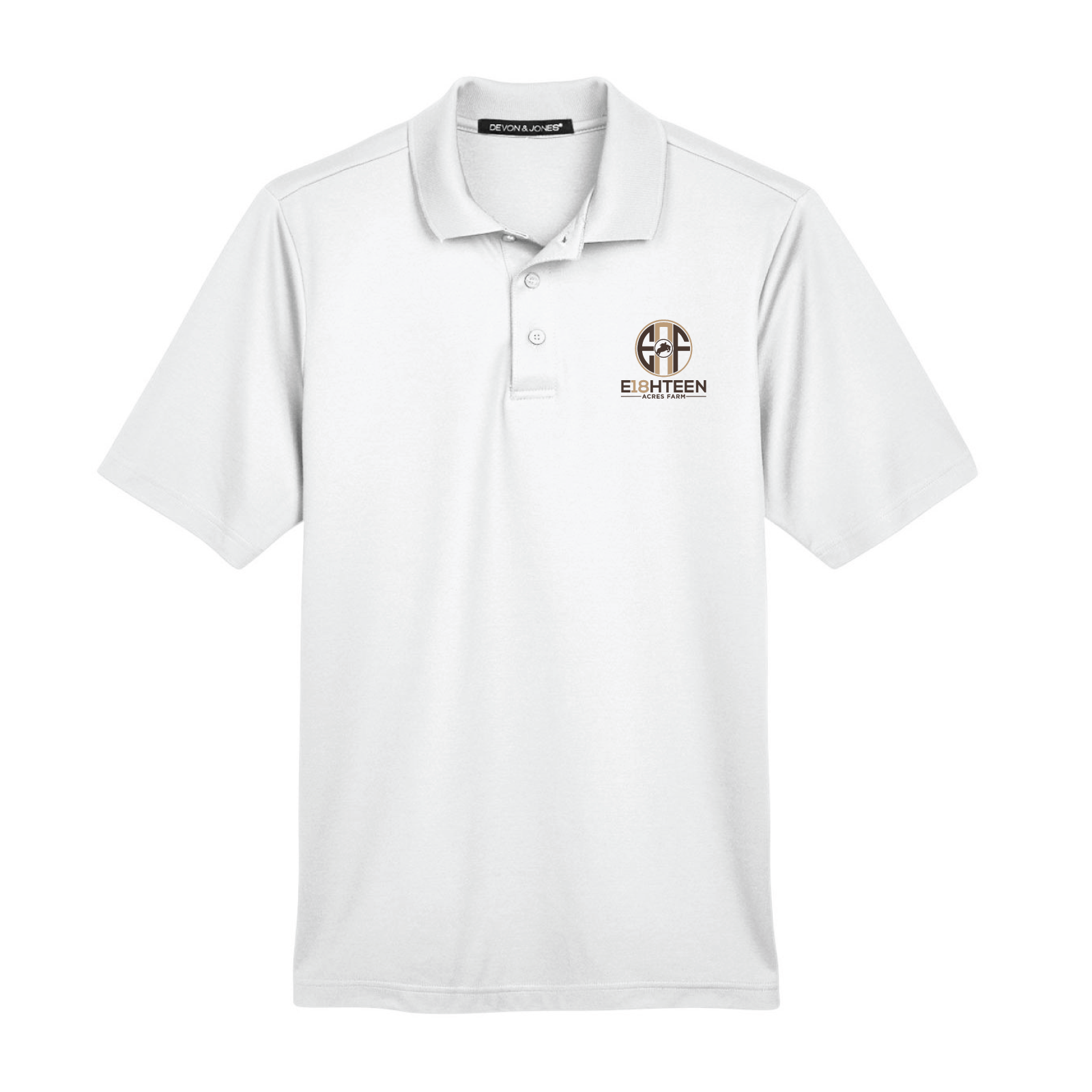 Eighteen Acres Farm Men's Devon & Jones Performance Polo