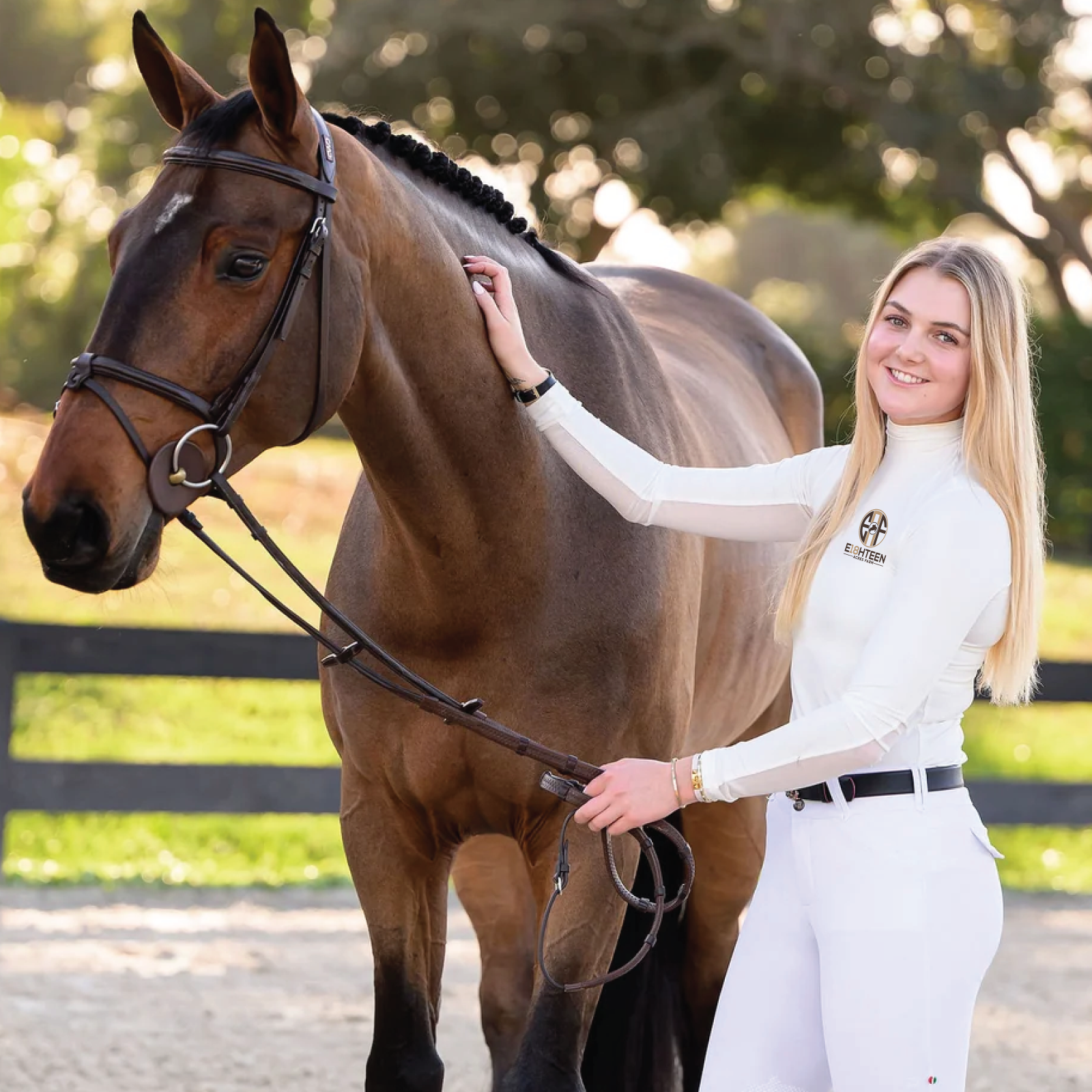 Eighteen Acres Farm Women's Euphoric Equestrian Aspen Turtleneck