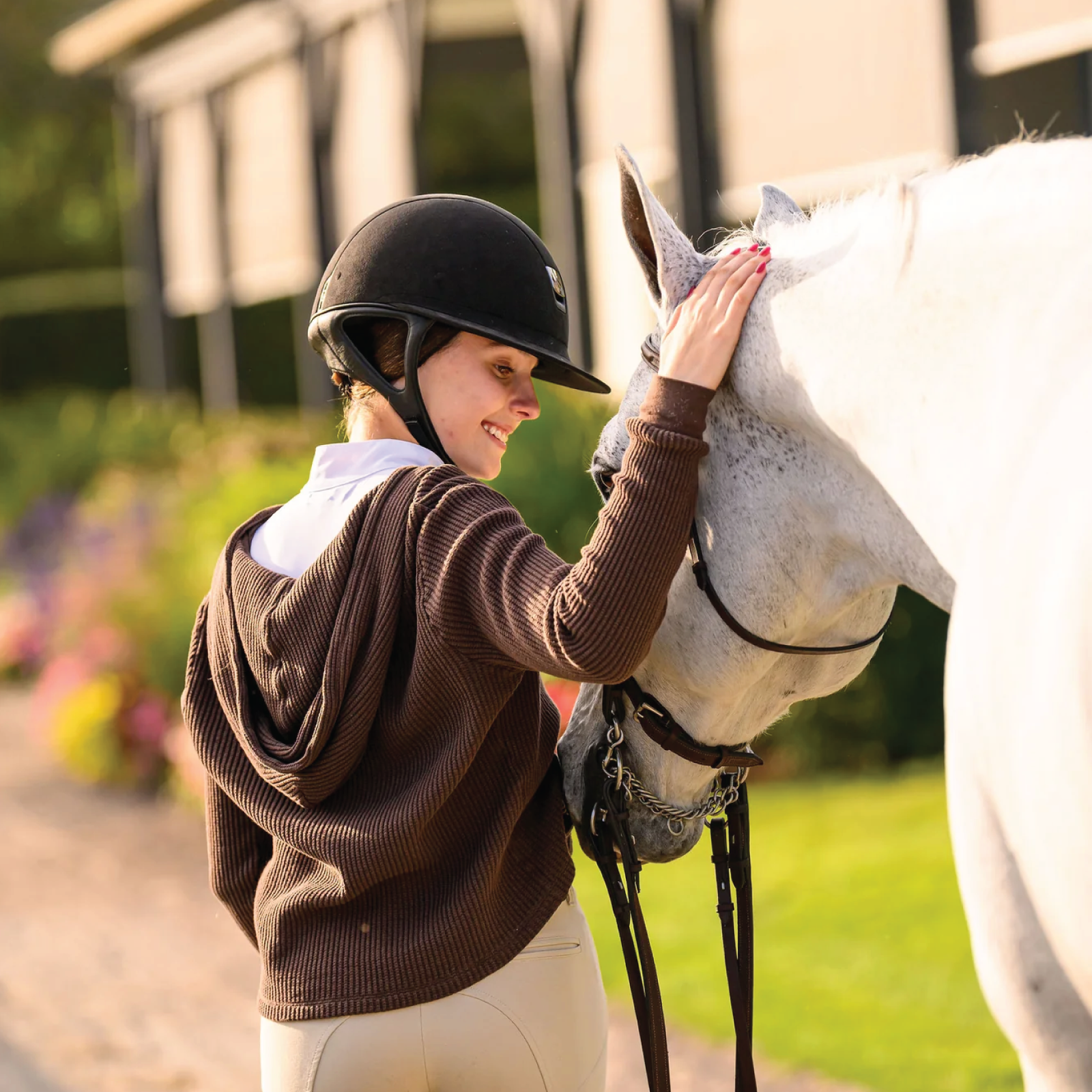 Eighteen Acres Farm Euphoric Equestrian Cali Waffle Hoodie