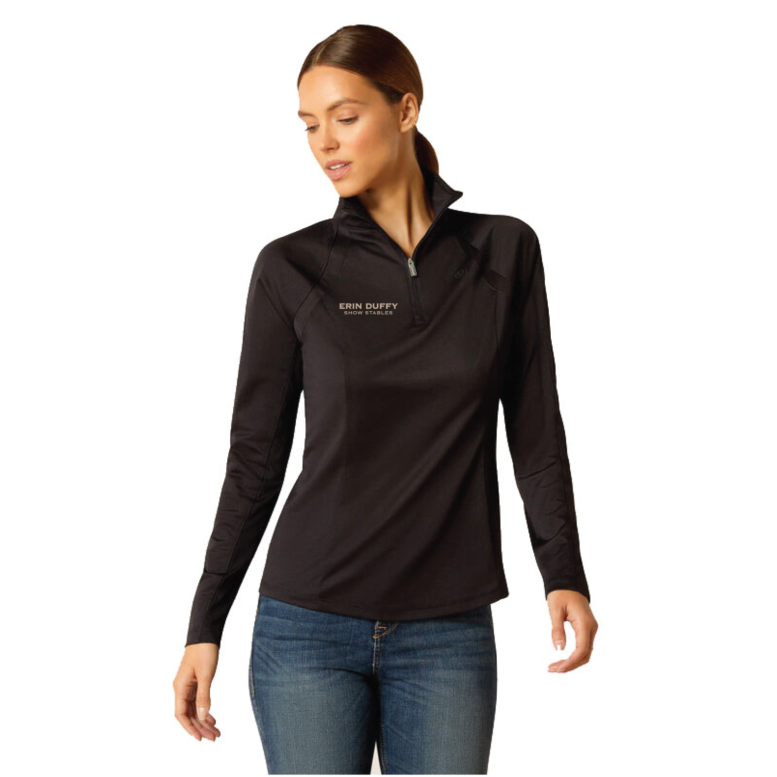 Erin Duffy Show Stables Women's Ariat Sunstopper 1/4 Zip Baselayer