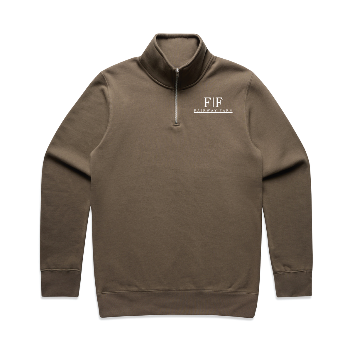 Fairway Farm Men's AS Colour Stencil Half Zip Crew