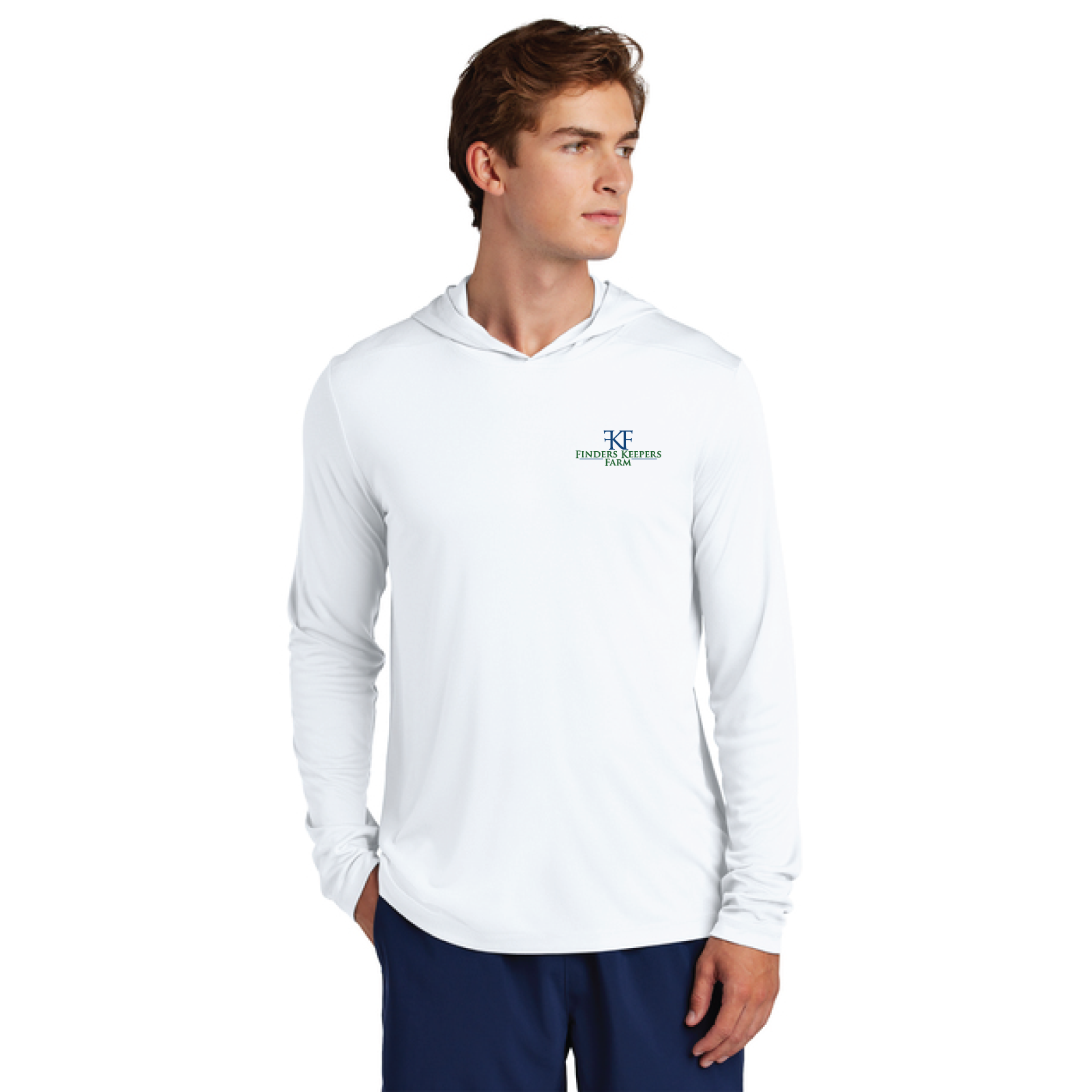 Finders Keepers Farm Sport-Tek Men's Posi-UV Pro Long Sleeve Hoodie