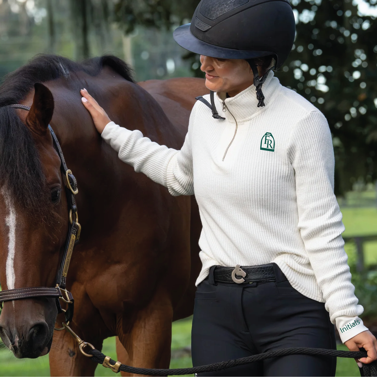Findlay's Ridge Euphoric Equestrian Good Mood 1/4 Zip Waffle