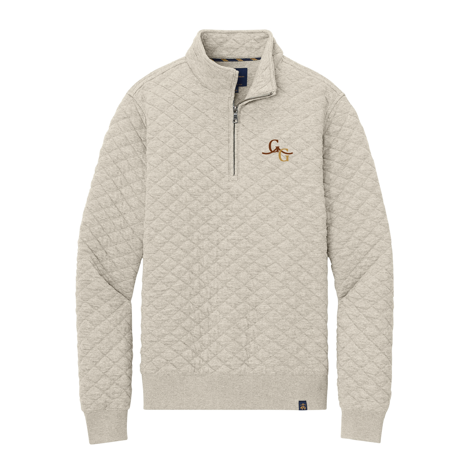 Golden Gate Equestrian Men's Brooks Brother Diamond Quilt 1/4-Zip