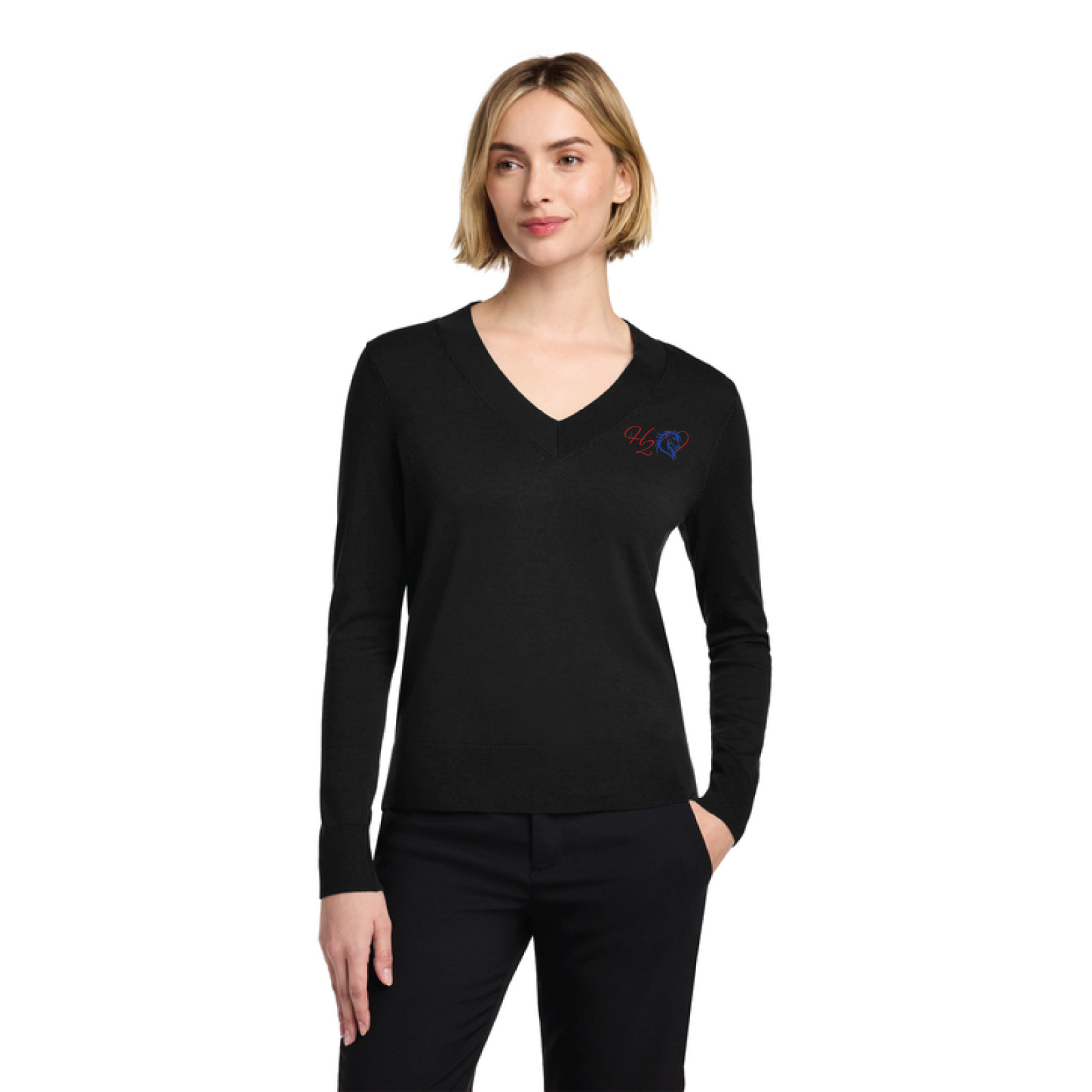 Hart 2 Hart Women’s Brooks Brothers Cotton Stretch V-Neck Sweater
