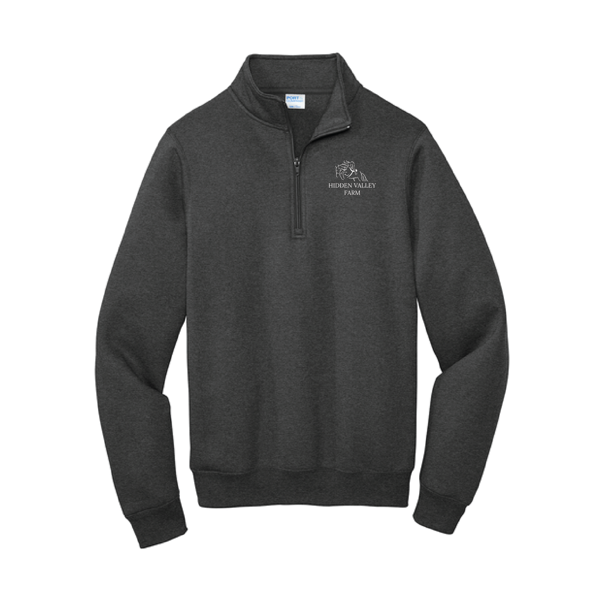 Hidden Valley Farm Unisex Port & Company Core Fleece 1/4 Zip Pullover Sweatshirt