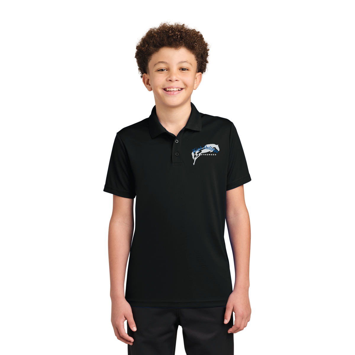 High Voltage Sporthorses Youth Sport-Tek PosiCharge Competitor Polo