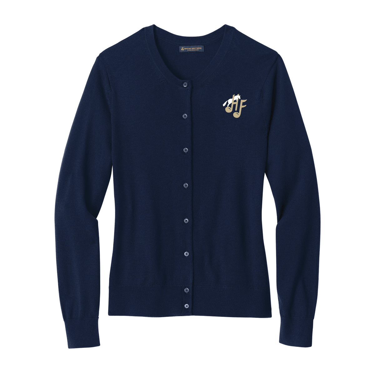 Harmony Farms Women's Brooks Brothers Washable Merino Cardigan Sweater