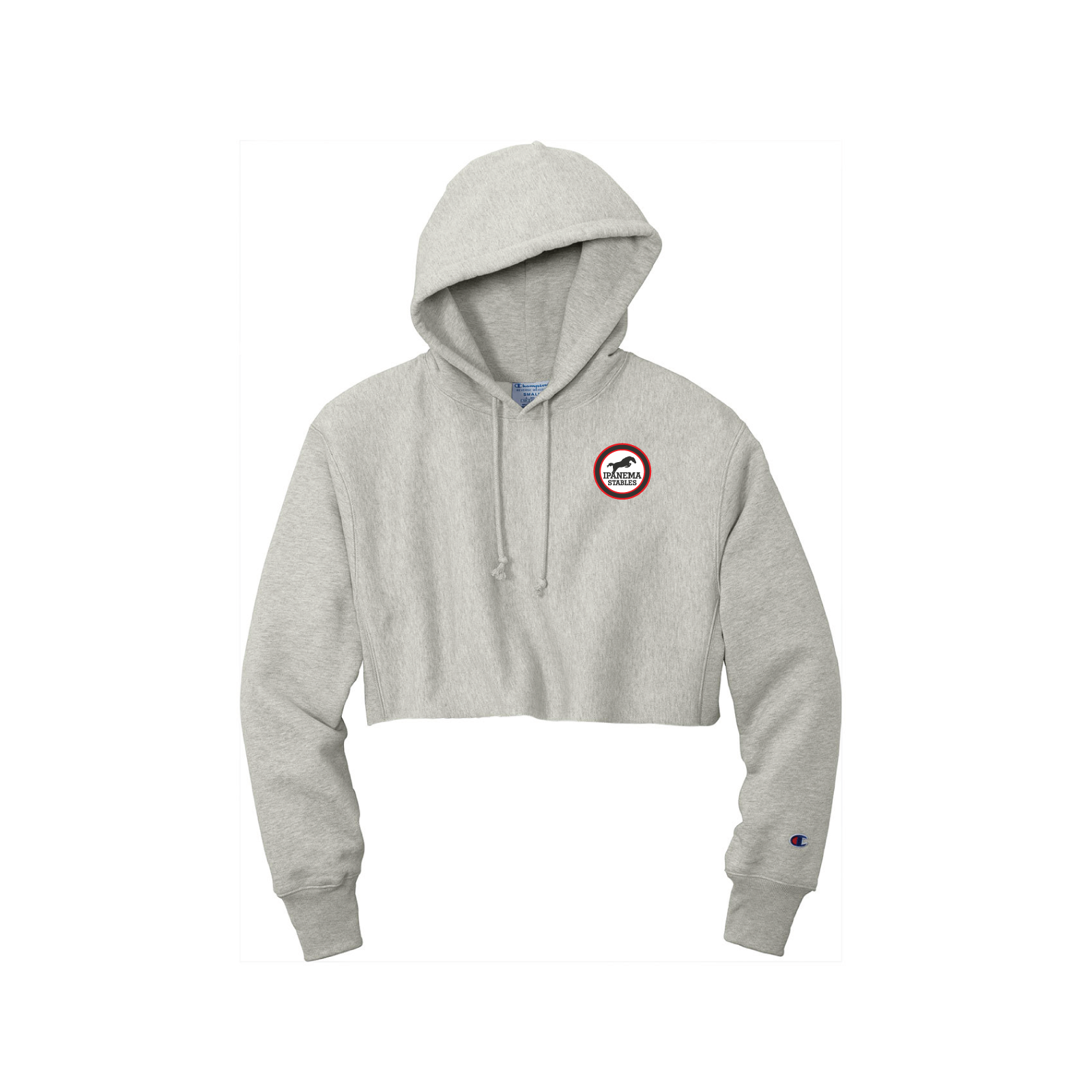 Ipanema Stables Women's Champion Reverse Weave Cropped Cut-Off Hoodie