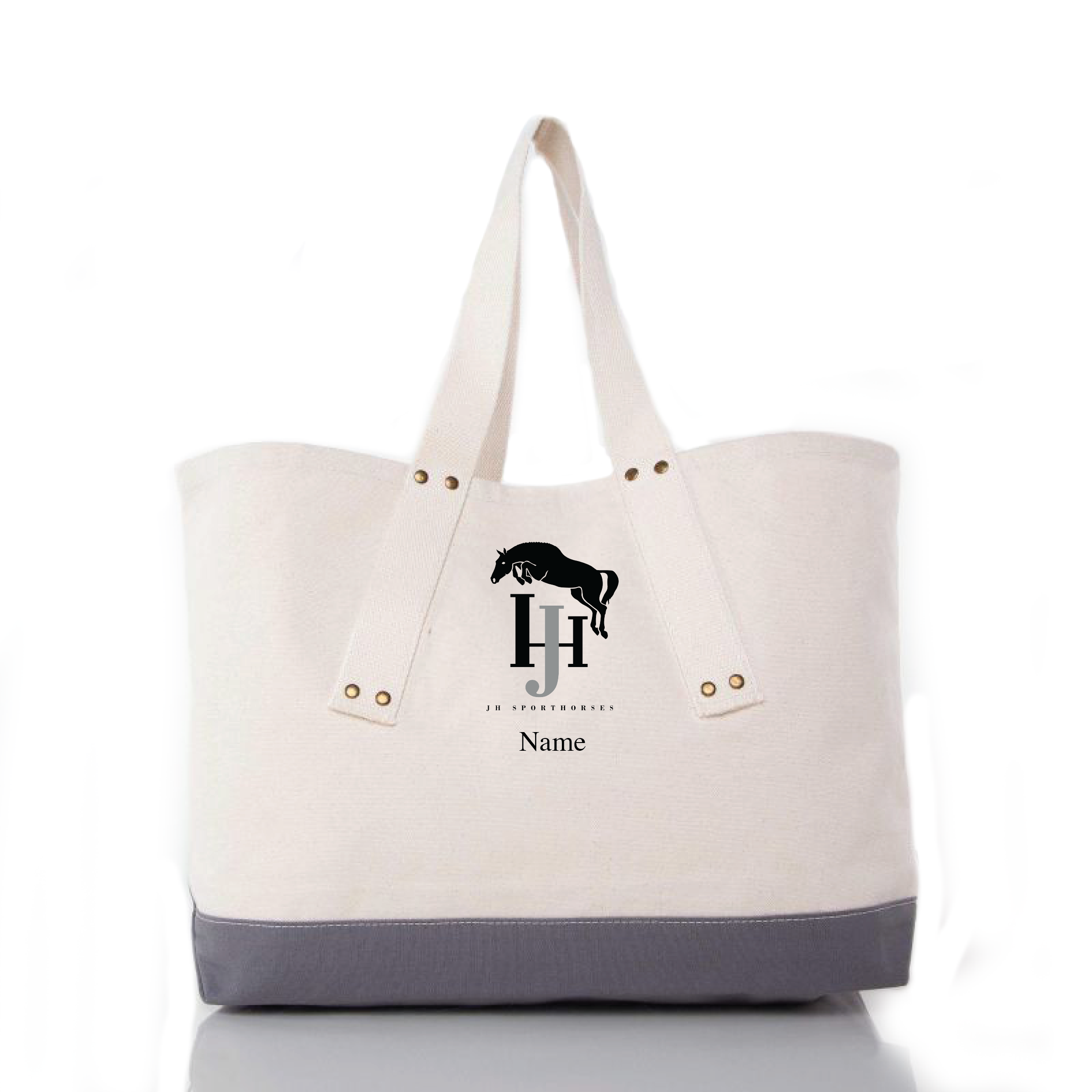 JH Sporthorses CB Station Grommet Tote Bag