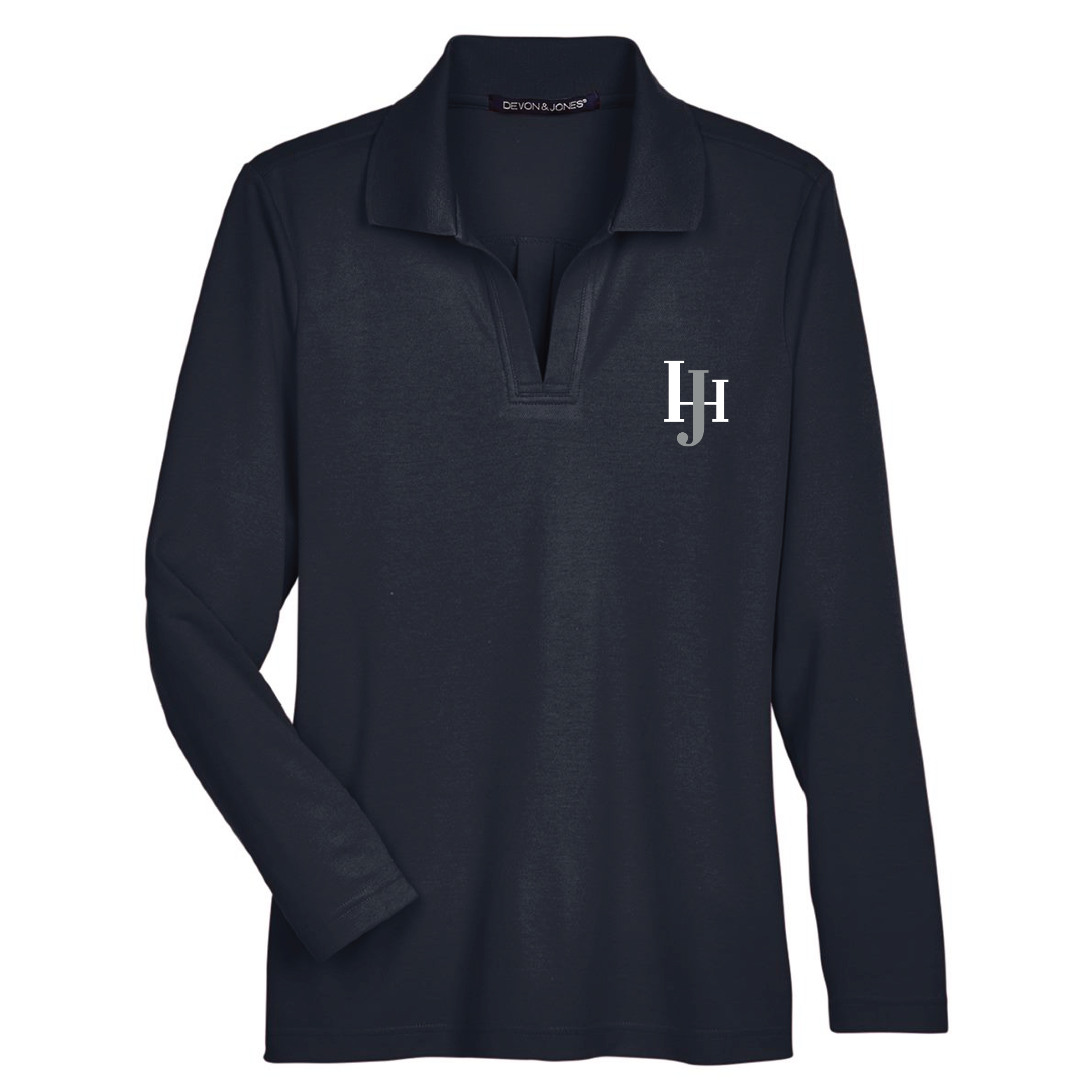 JH Sporthorses Women's Devon & Jones Long Sleeve Performance Polo