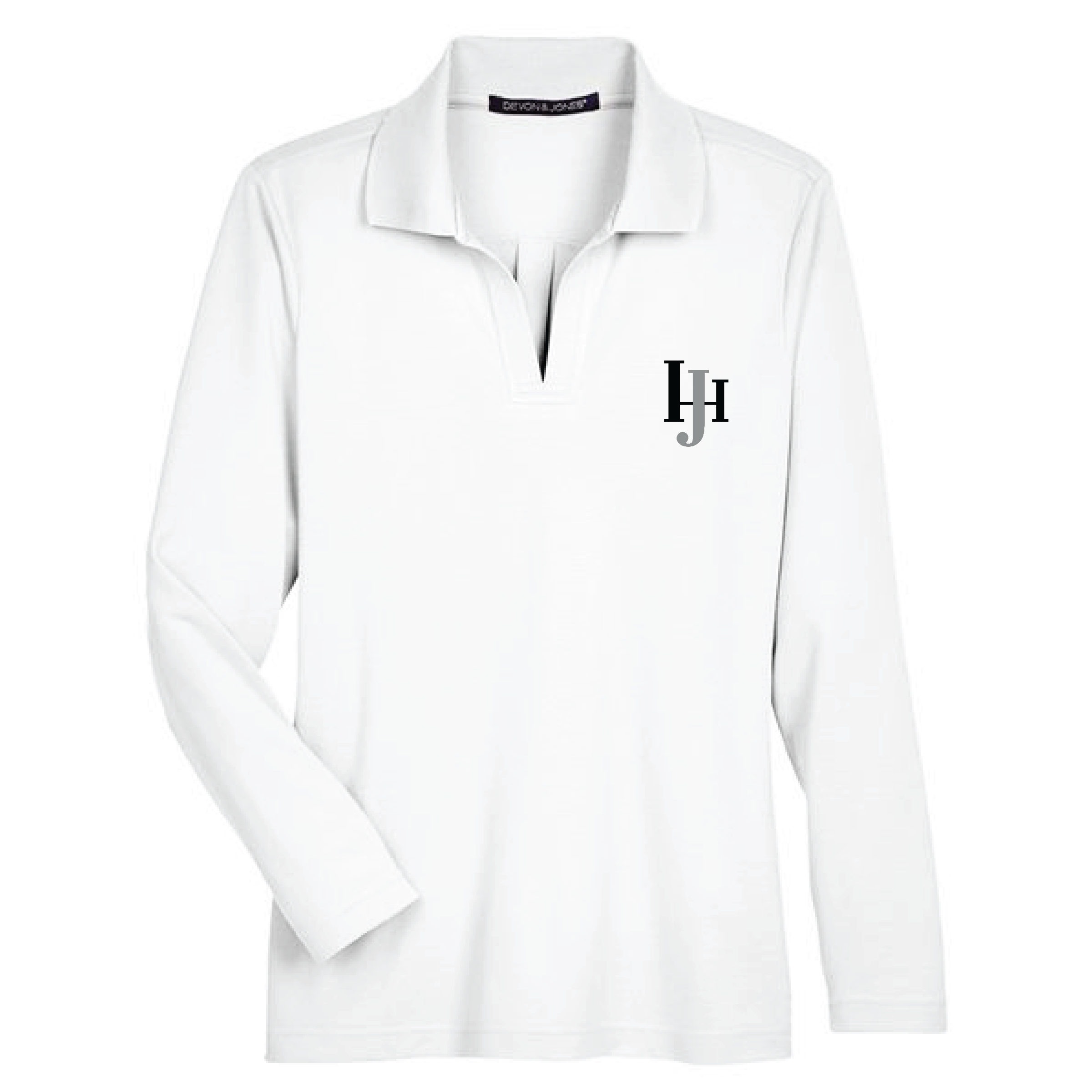 JH Sporthorses Women's Devon & Jones Long Sleeve Performance Polo