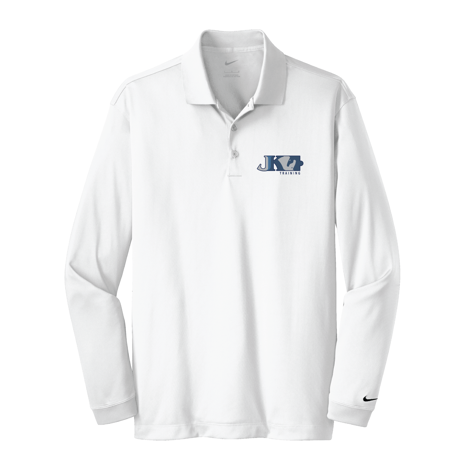 JK Training Men's Nike Long Sleeve Stretch Dri-FIT Polo