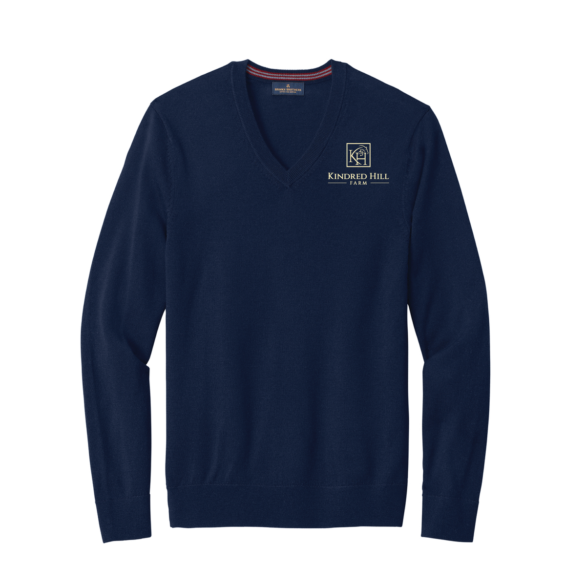 Kindred Hill Farm Men's Brooks Brothers Washable Merino Wool V-Neck Sweater
